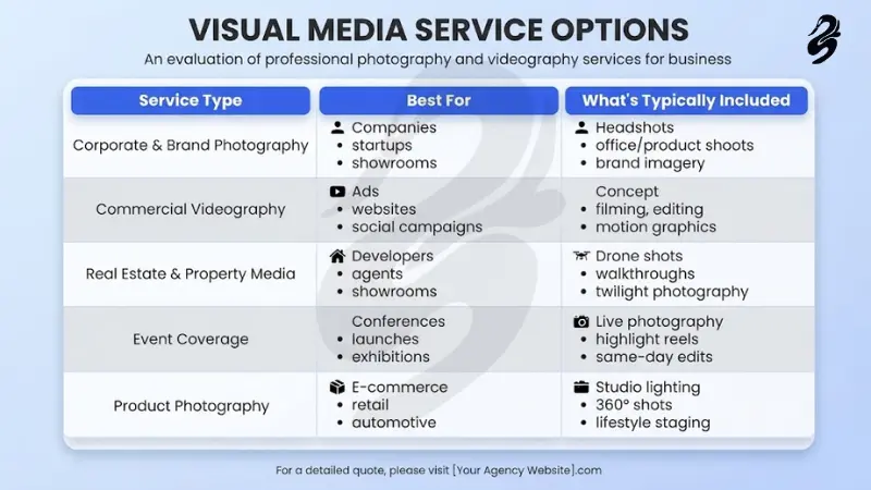 Promotional banner by Black Swan Media titled Professional Facebook Ad Video Editing for Ad Campaigns, featuring an illustration of a presenter explaining target audience marketing strategies.